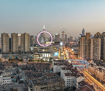 上海大悦城上海城市建筑背景