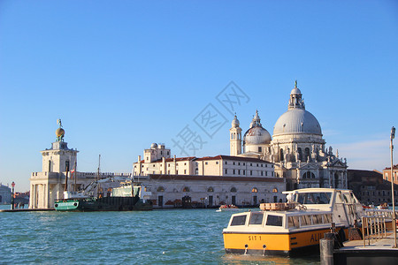 威尼斯风景古代码头高清图片