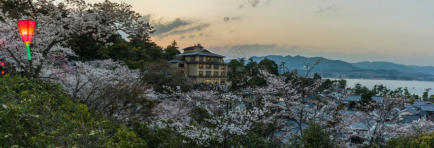 日本广岛濑户内海背景