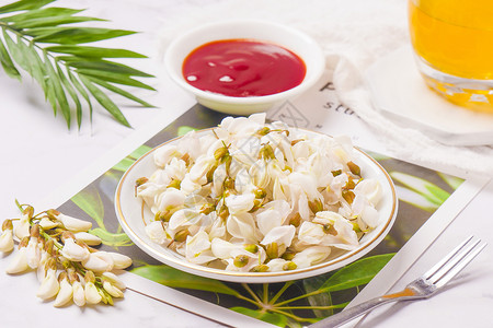 野生蜂蜜槐花蜜原料背景