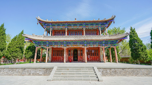 新疆伊犁靖远寺背景