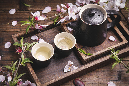 桃花茶新鲜花茶高清图片