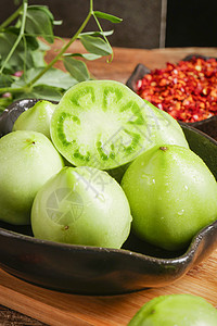 绿色西红柿青西红柿高清图片