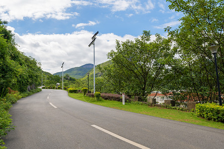 空旷的盘山公路背景图片