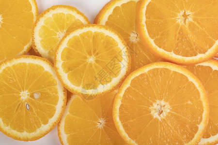 橙子橘子切片高清图片