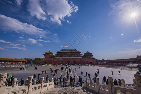 北京故宫太和门北京故宫风景背景