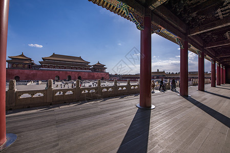 北京故宫太和门北京故宫风景背景