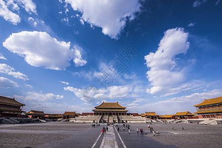 北京故宫太和门北京故宫风景背景