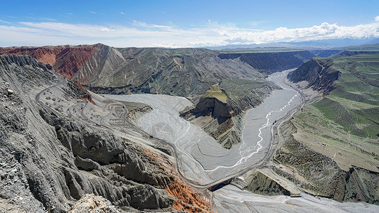 新疆塔城安集海大峡谷背景图片