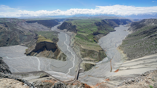 新疆塔城安集海大峡谷背景图片