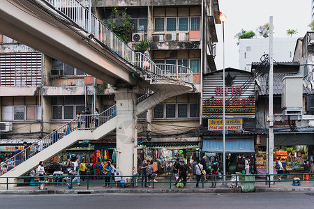 泰国白天街头一角旅行高清图片素材