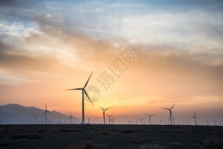 风电风车电力基础设施风电厂高清图片