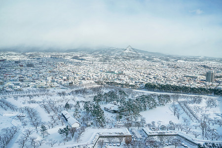 北海道五棱郭景区背景图片