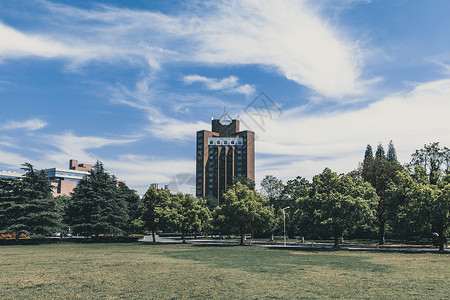 中国科学技术大学校园景色背景