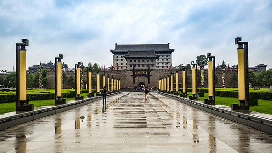 西安永宁门背景