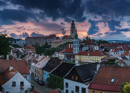 东欧捷克著名旅游小镇克鲁姆洛夫CK小镇图片