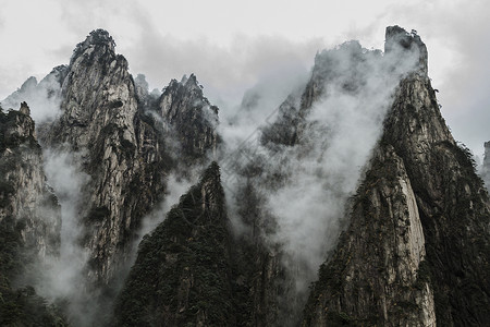 黄山云雾图片