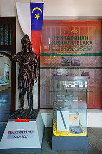 马六甲王朝雕像高清图片