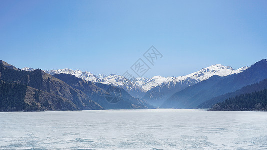 天山天池风景区新疆天山天池景区背景