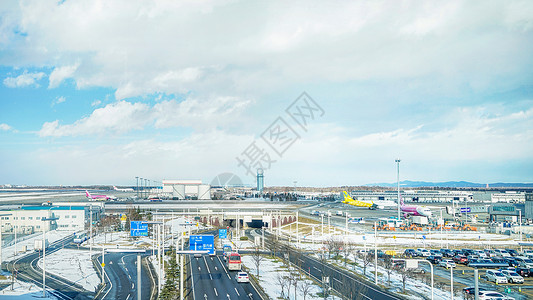 千岁兰日本北海道新千岁机场背景