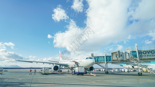 日本北海道车票日本北海道新千岁机场背景