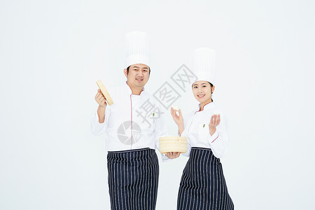 男厨与女厨背景图片