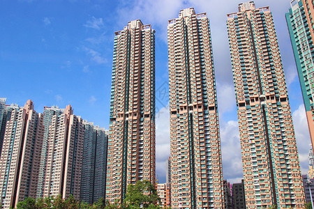 多层小区香港住宅背景