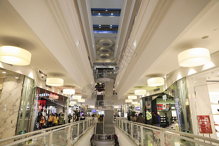 购物中心中庭购物中心内部中庭背景