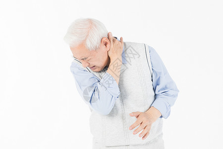 老年人脊椎酸痛高清图片