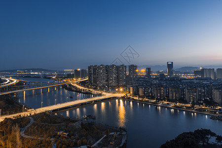 夜景建筑群图片