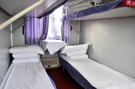 火车卧铺旅行方式卧铺高清图片