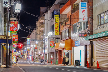 日本东京板桥街景夜景高清图片