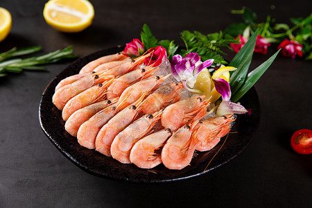 美食基围虾背景图片