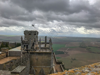 德尔素材西班牙权利的游戏取景地阿尔莫多瓦·德尔里奥城堡背景