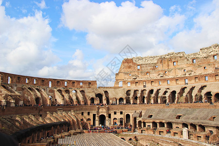 罗马斗兽场古代建筑高清图片素材