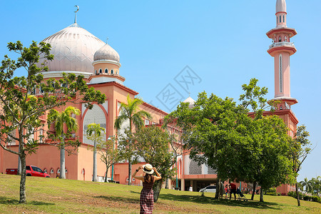 沙巴粉色大学沙巴大学建筑背景