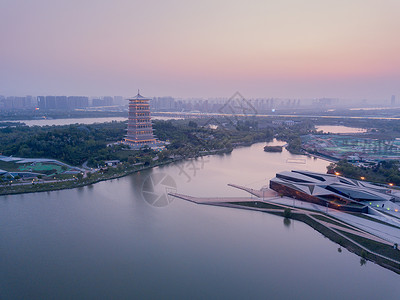 西安浐灞湿地公园高清图片