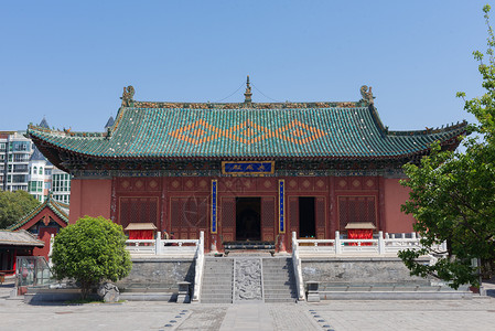 河南郑州文庙背景图片