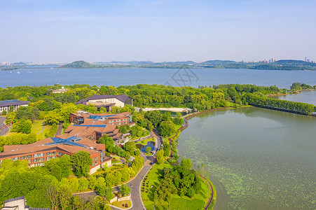 湖景生活田园湖景度假山庄背景