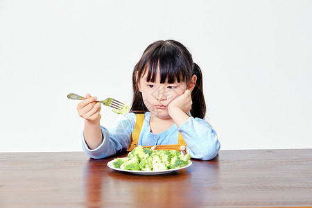 儿童厌食蔬菜厌食症高清图片