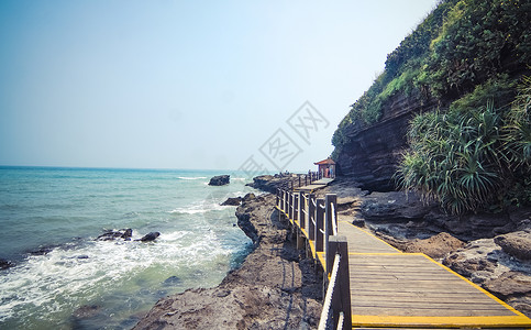 涠洲岛地标北海涠洲岛火山地质公园背景