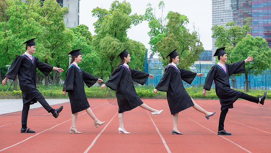 美女学士服大学生毕业照背景