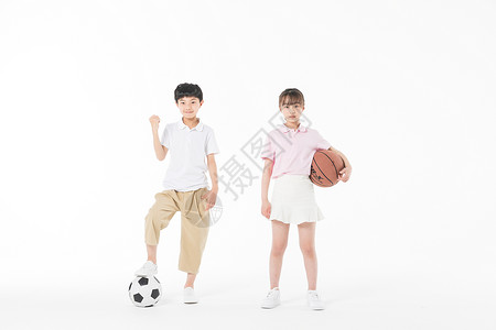 打篮球的小女孩儿童球类运动背景
