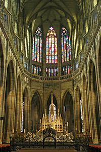 布拉格圣维特大教堂内景图片