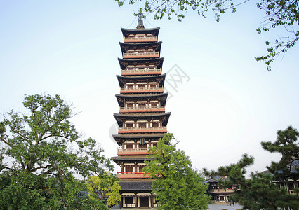 塔逊寺扬州大明寺佛塔背景