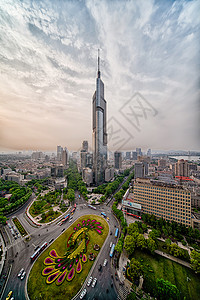 南京最高楼紫峰大厦背景图片