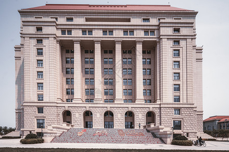 山东大学图书馆学习高清图片素材