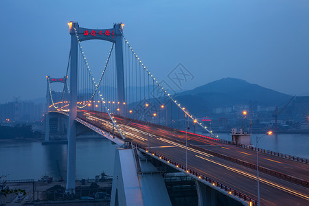 厦门海沧大桥夜景高清图片素材