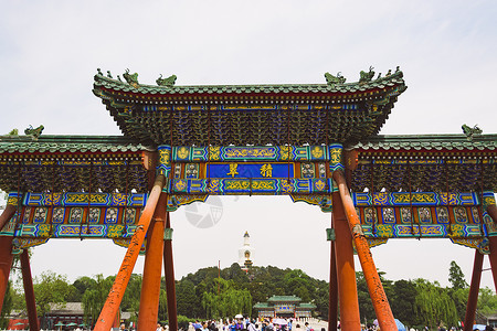 北京城历史北京北海公园背景