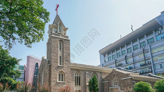 基督教花巷堂背景图片
